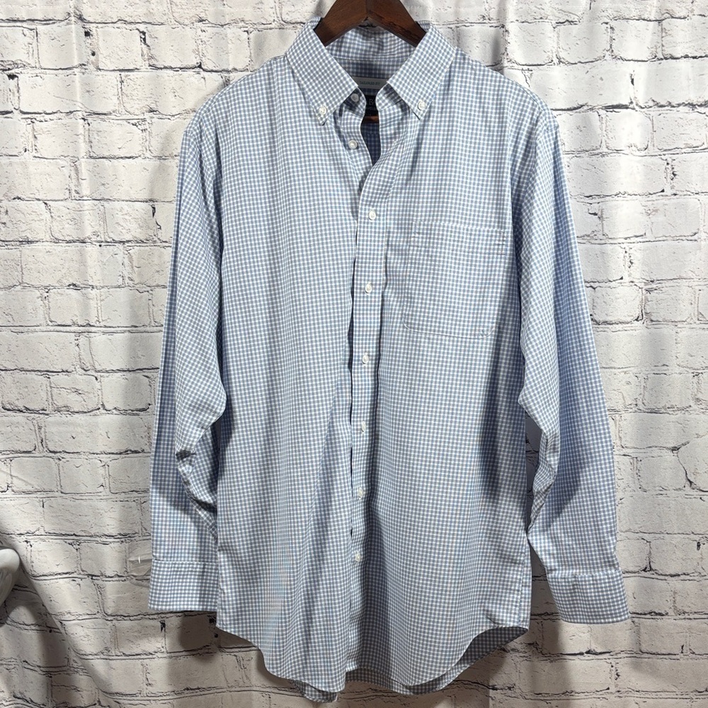 Jos. A. Bank Light Blue Gingham Men's Shirt